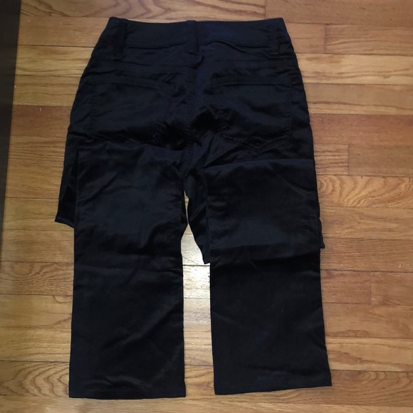 NWOT Christopher Blue Black Velvet Straight Leg - Picture 7 of 8